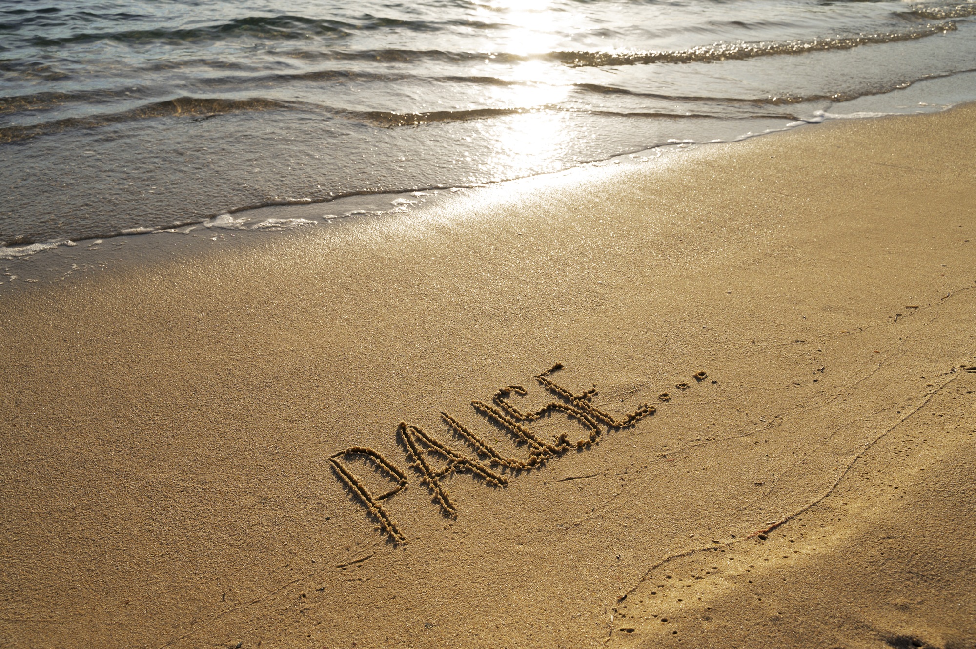 Mot sur le sable